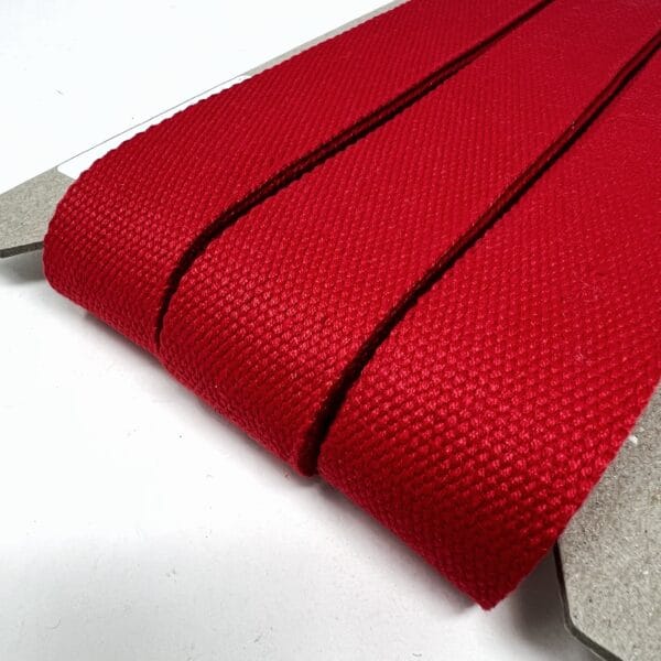 Pound A Metre Per Metre Plain Colours Webbing: For Bag Straps- (Red) 38mm / 40mm