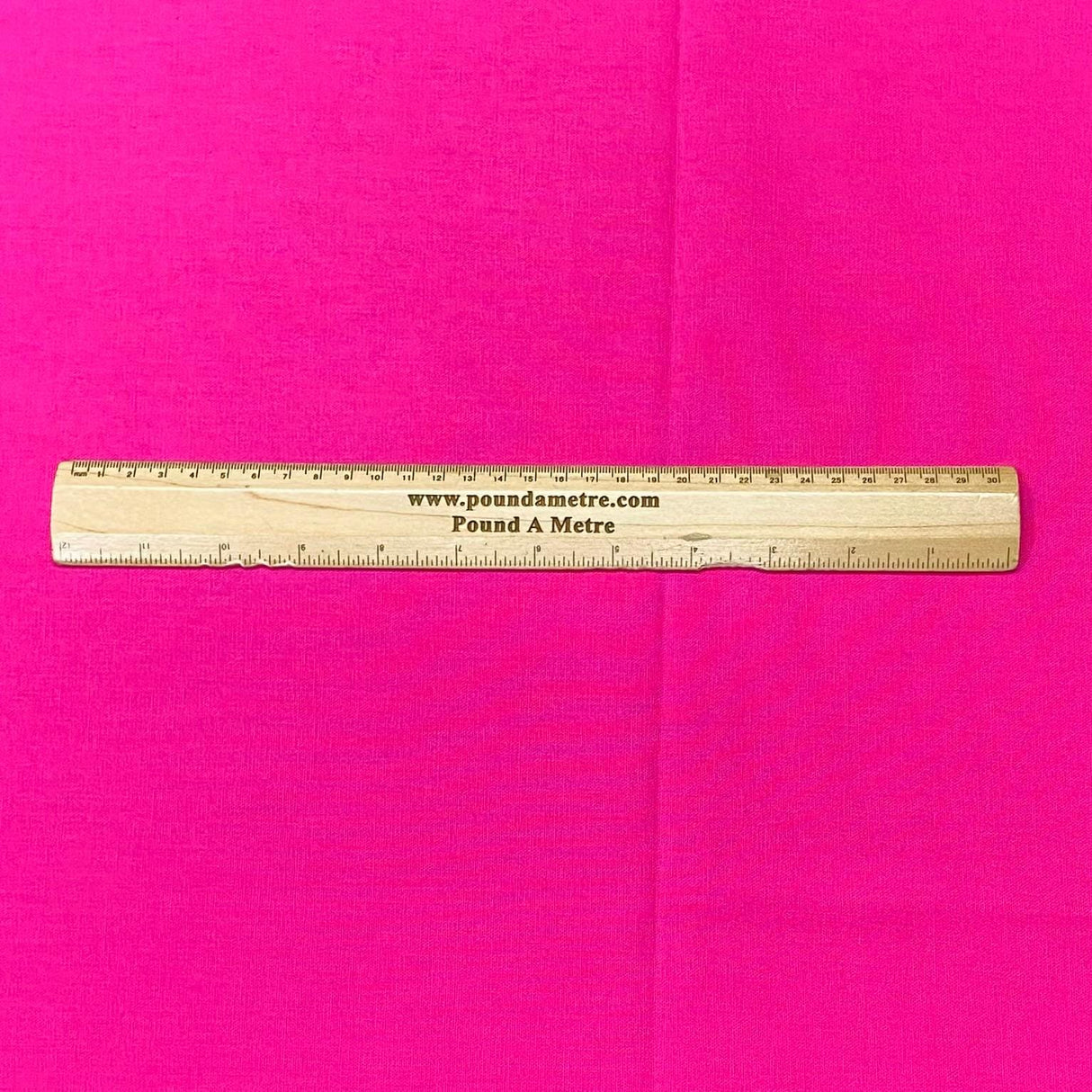 Pound A Metre Per Metre Plain Cotton Canvas - 45" Wide (Cerise)