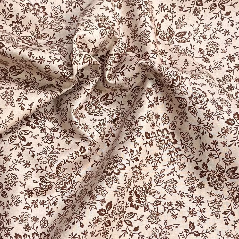 Pound A Metre Per Metre Premium Digital Cotton 45'' Wide (Latte)