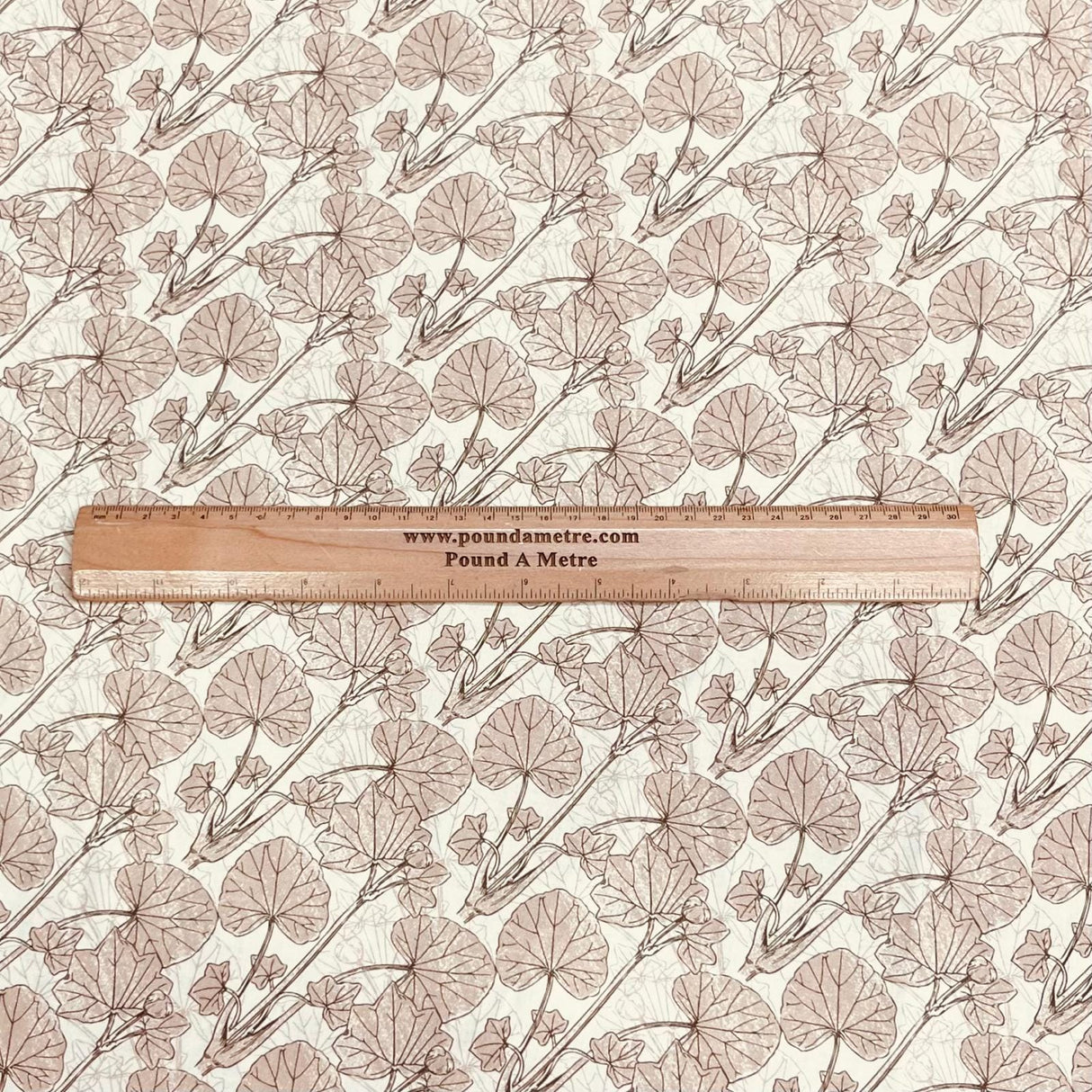 Pound A Metre Per Metre Premium Digital Cotton 45'' Wide (Light Brown)