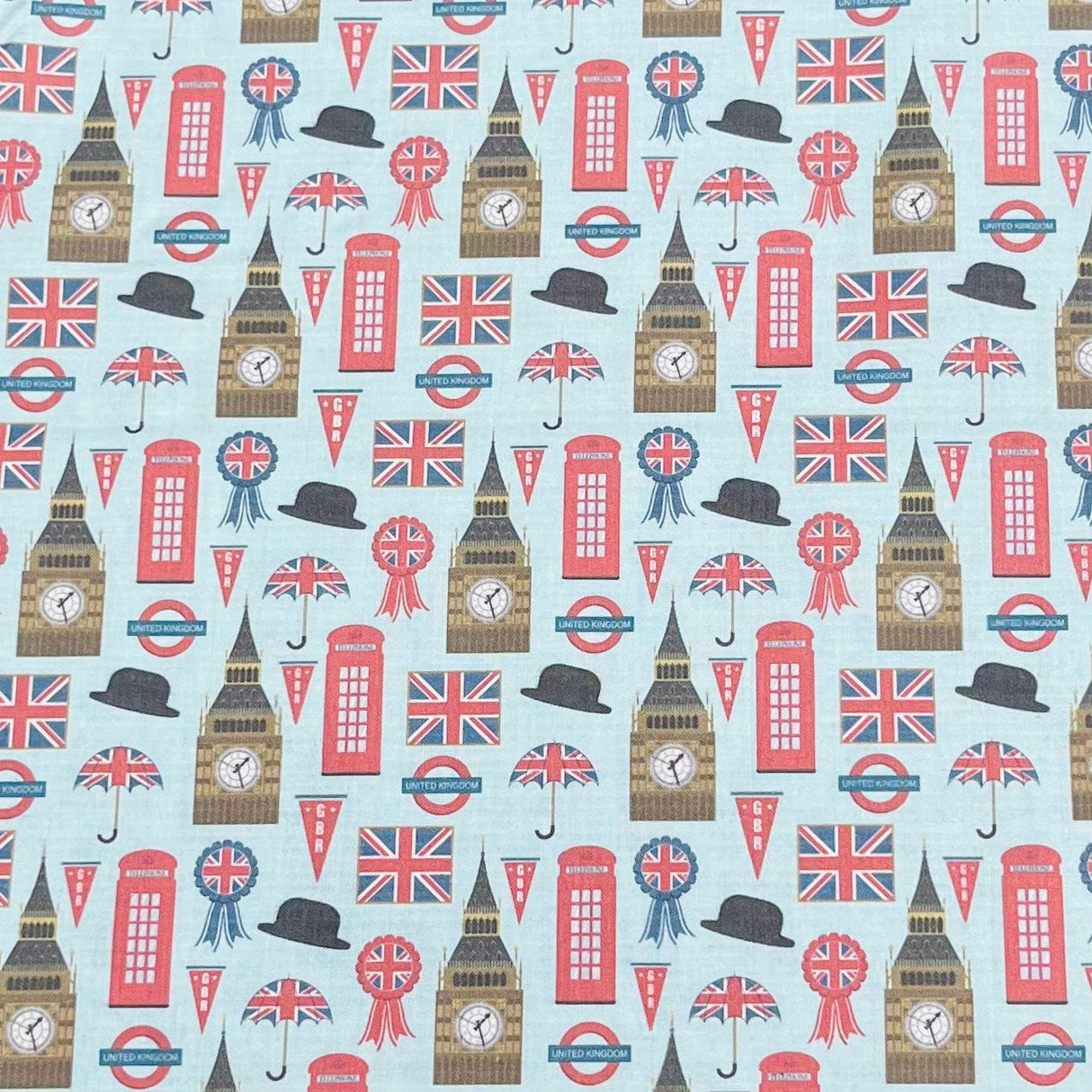 Pound A Metre Per Metre Premium Digital Cotton 45'' Wide (London)