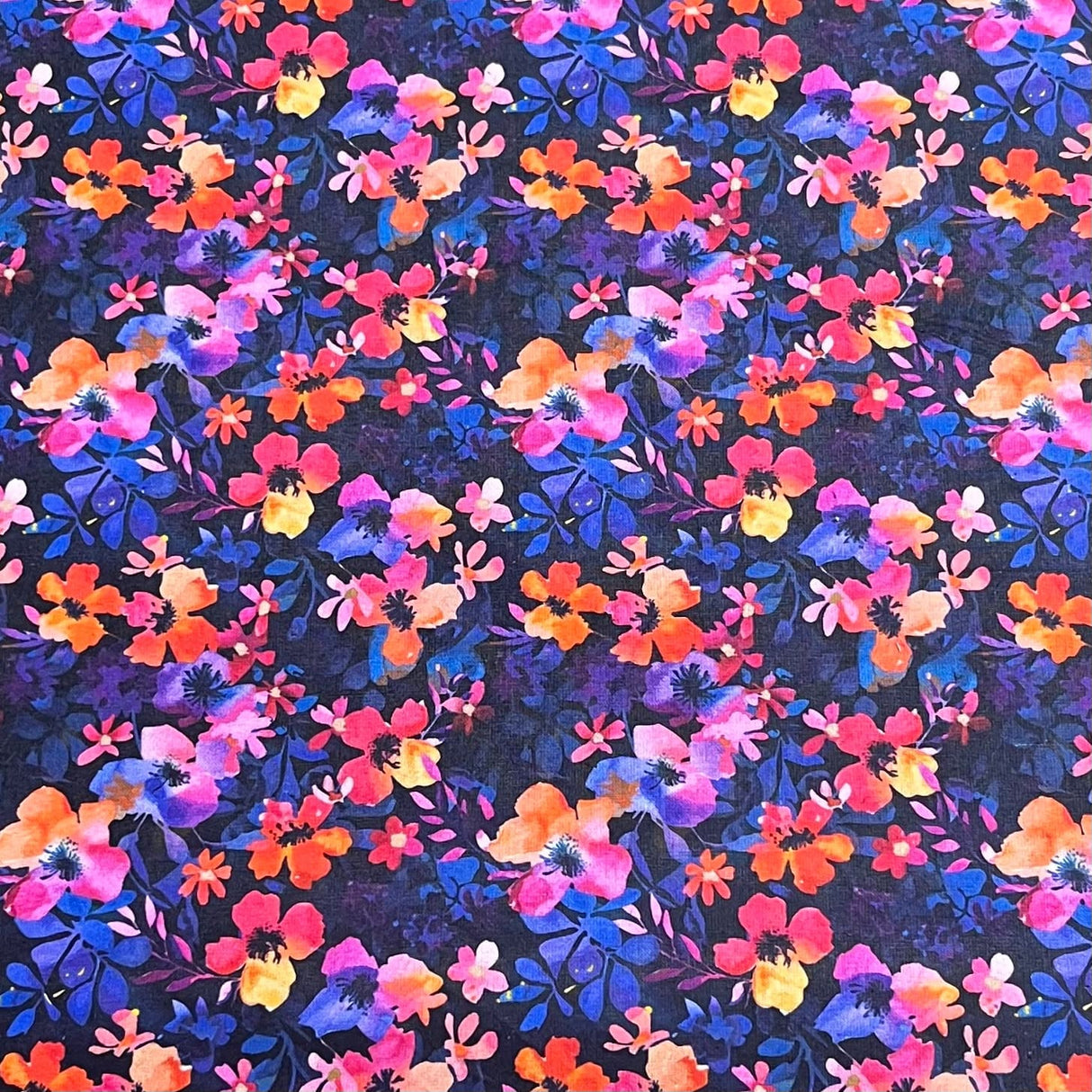 Pound A Metre Per Metre Premium Digital Cotton 45'' Wide (Night Garden)