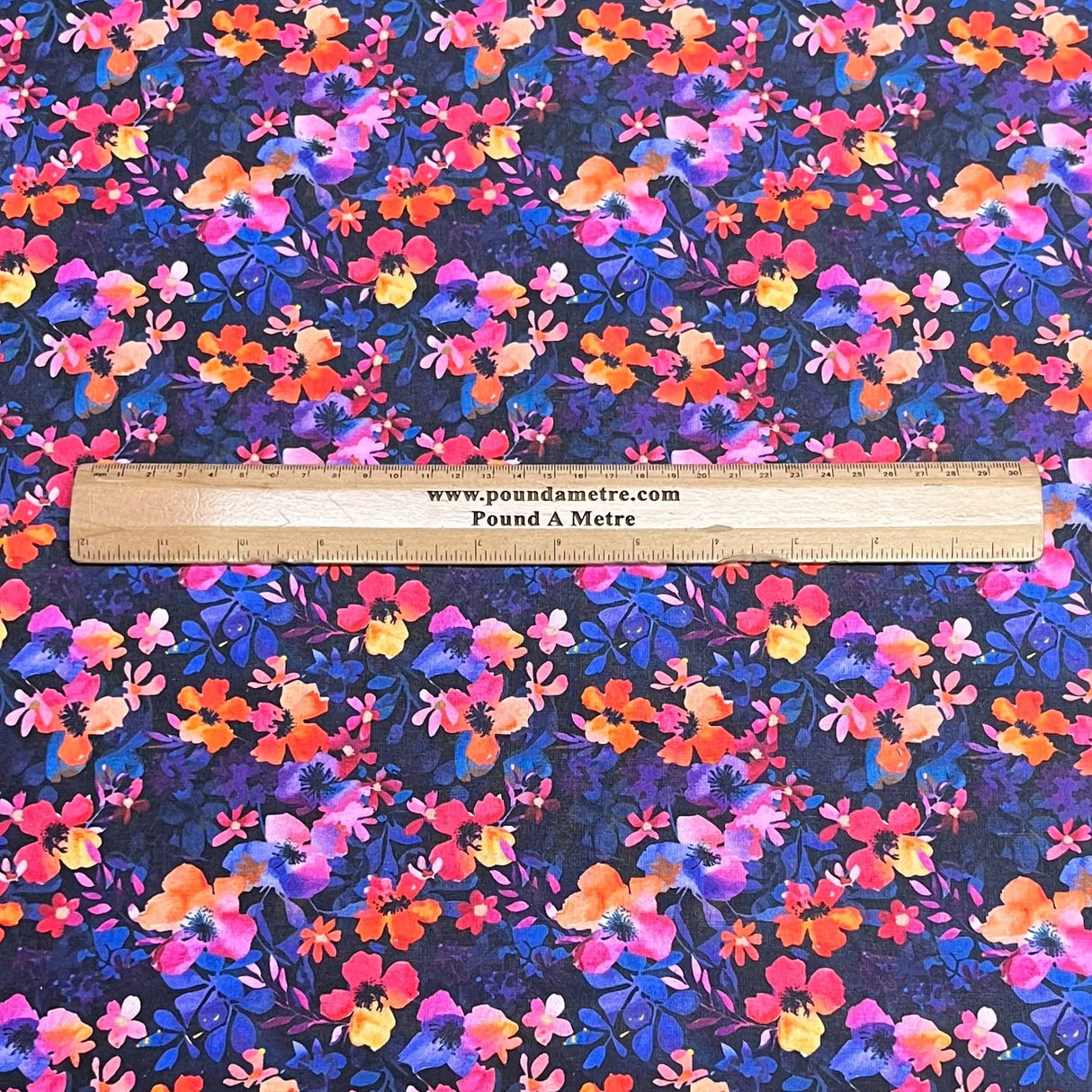 Pound A Metre Per Metre Premium Digital Cotton 45'' Wide (Night Garden)