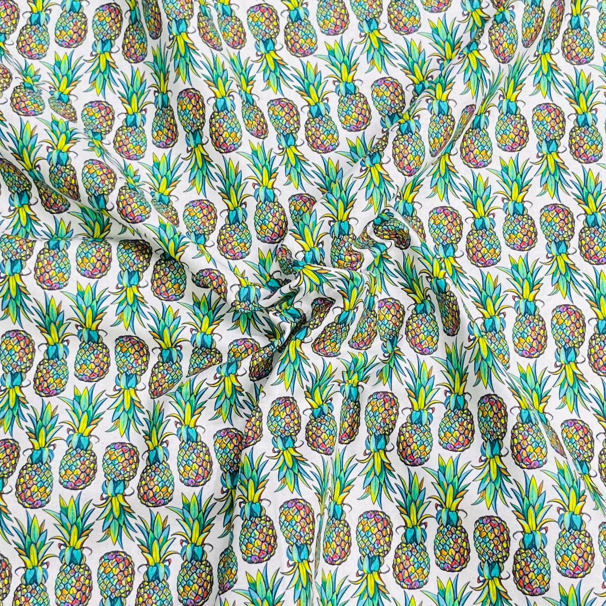 Pound A Metre Per Metre Premium Digital Cotton 45'' Wide (Pineapple)