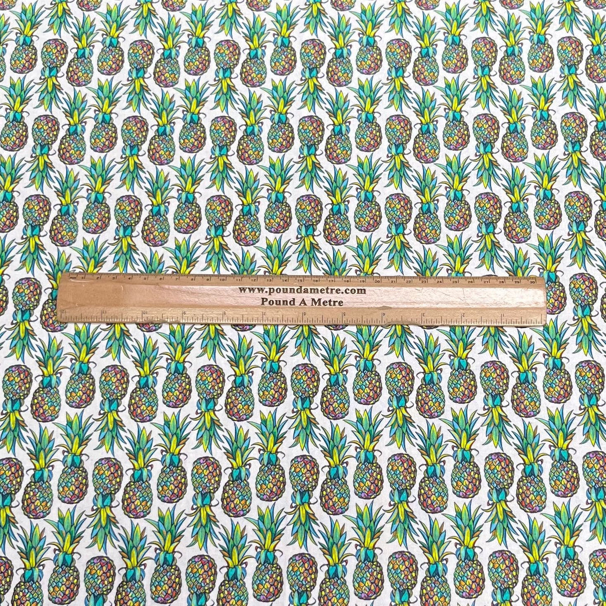 Pound A Metre Per Metre Premium Digital Cotton 45'' Wide (Pineapple)