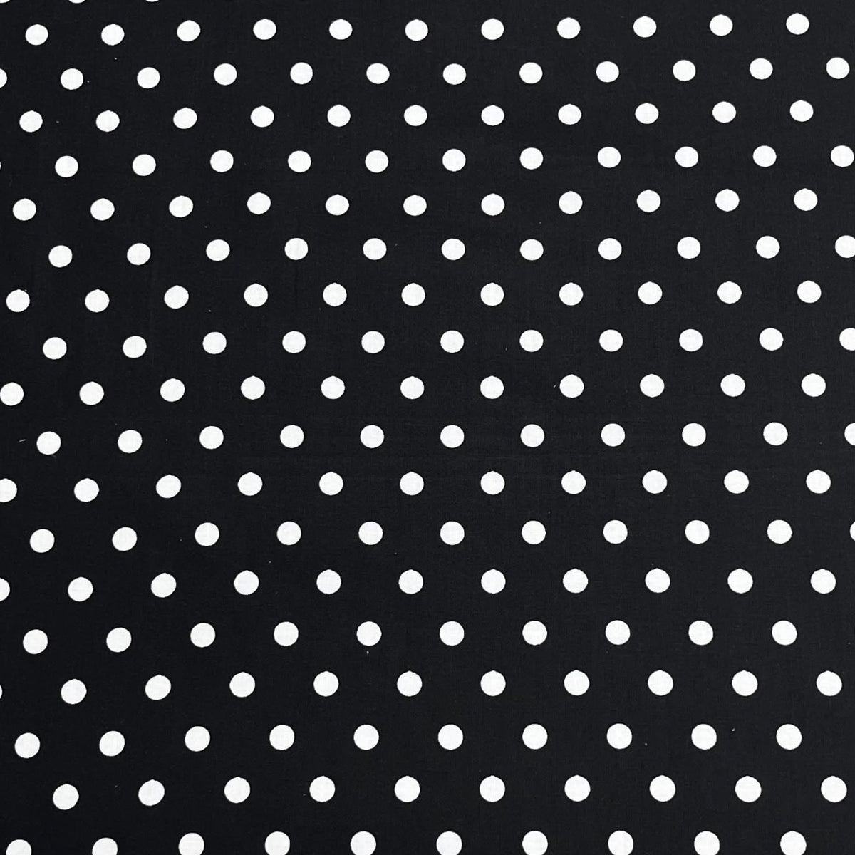 Pound A Metre Per Metre Premium Digital Cotton 45'' Wide (Polka Black)
