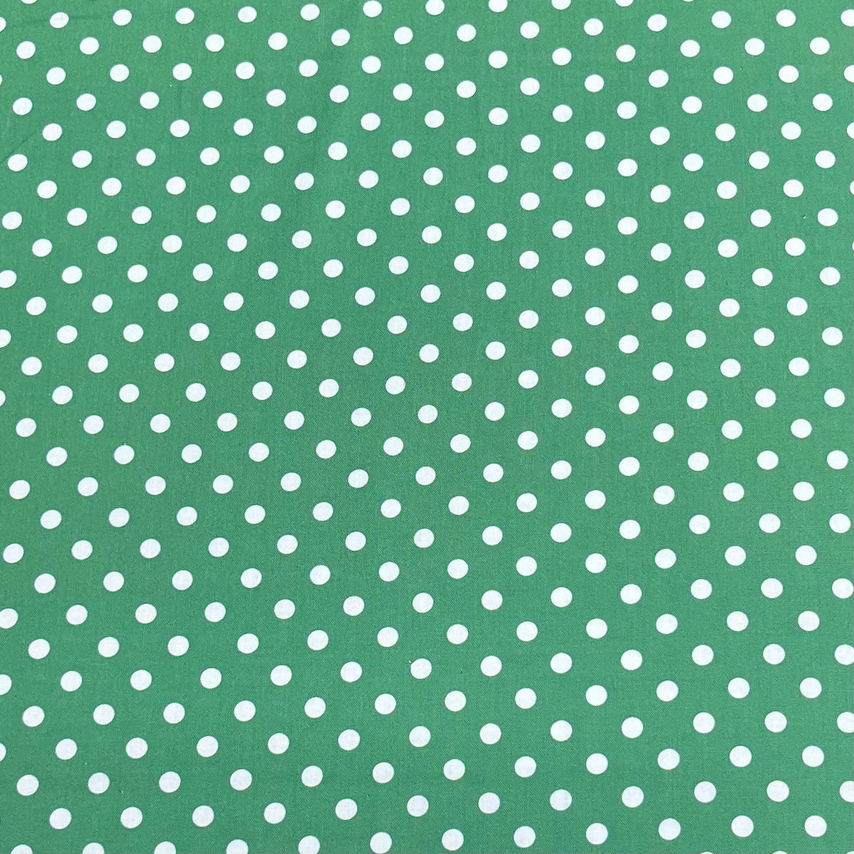 Pound A Metre Per Metre Premium Digital Cotton 45'' Wide (Polka Green)