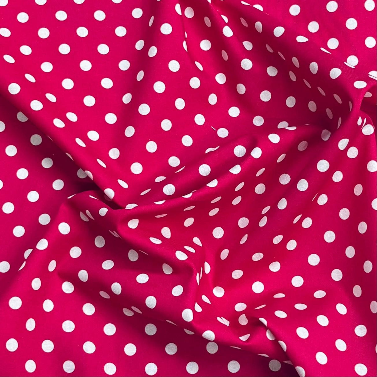 Pound A Metre Per Metre Premium Digital Cotton 45'' Wide (Polka Pink)