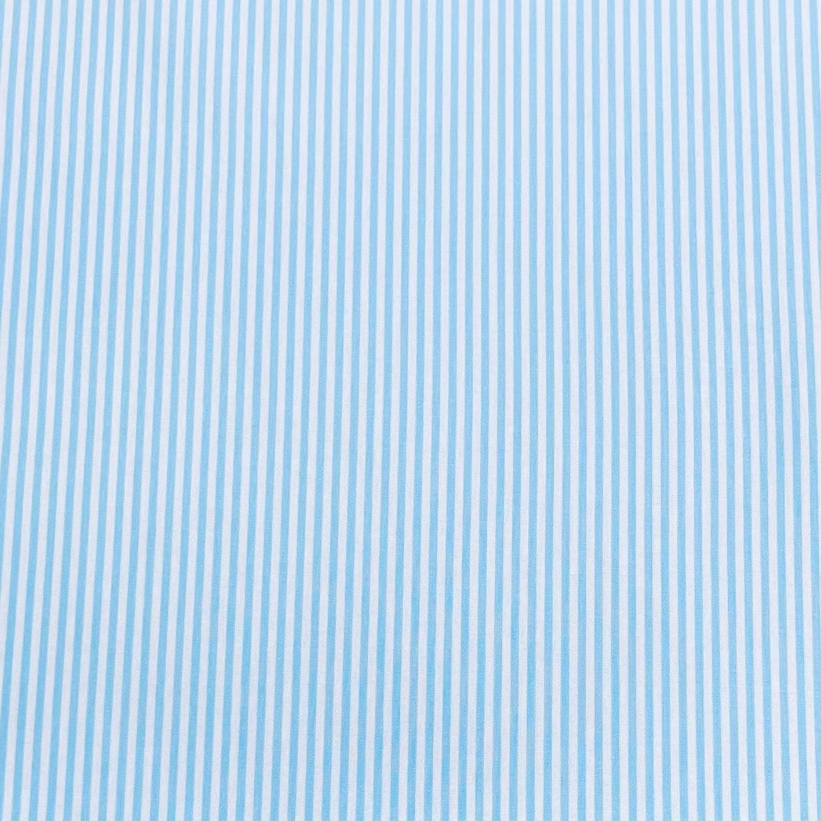 Pound A Metre Per Metre Premium Digital Cotton 45'' Wide (Sky & White)