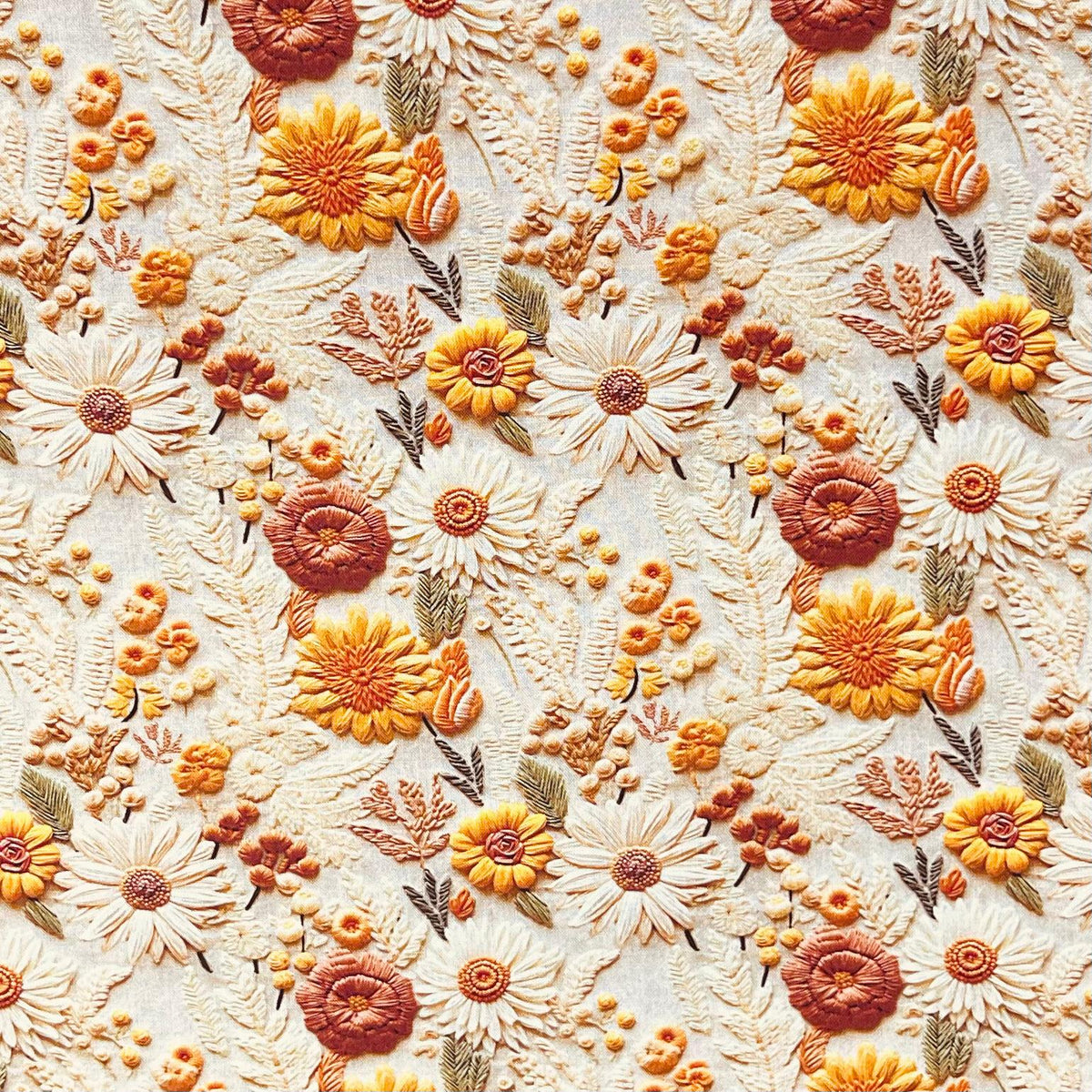 Pound A Metre Per Metre Premium Digital Printed Autumn Cotton 45'' Wide (Autumn)