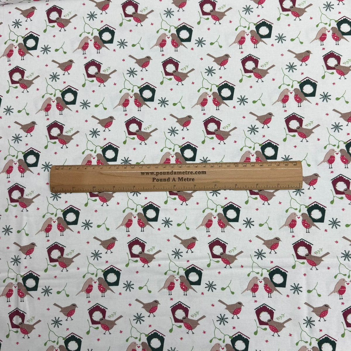 Pound A Metre Per Metre Premium Digital Printed Cotton 45'' Wide (Love Birds)