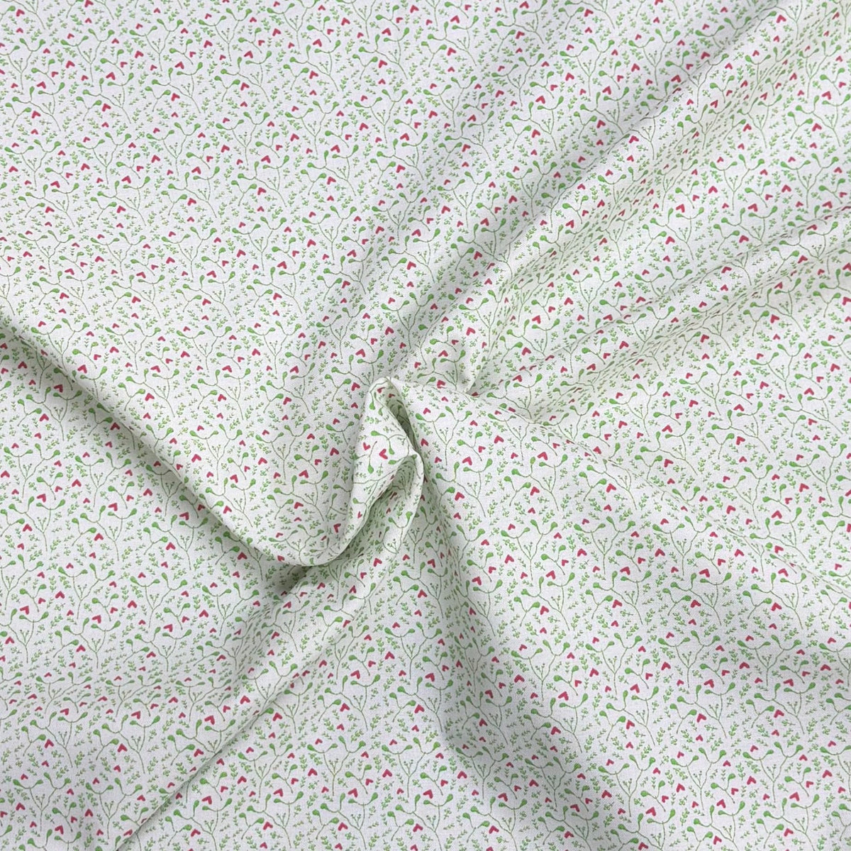 Pound A Metre Per Metre Premium Digital Printed Cotton 45'' Wide (Mint Heart)