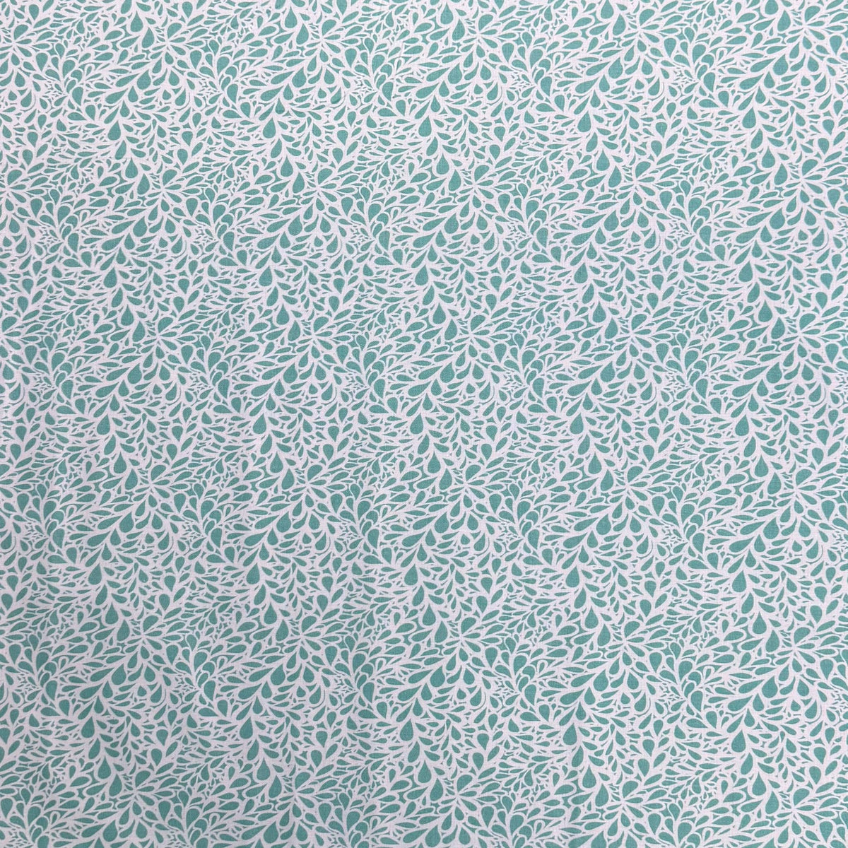 Pound A Metre Per Metre Premium Digital Printed Cotton 45'' Wide (Mint & White)