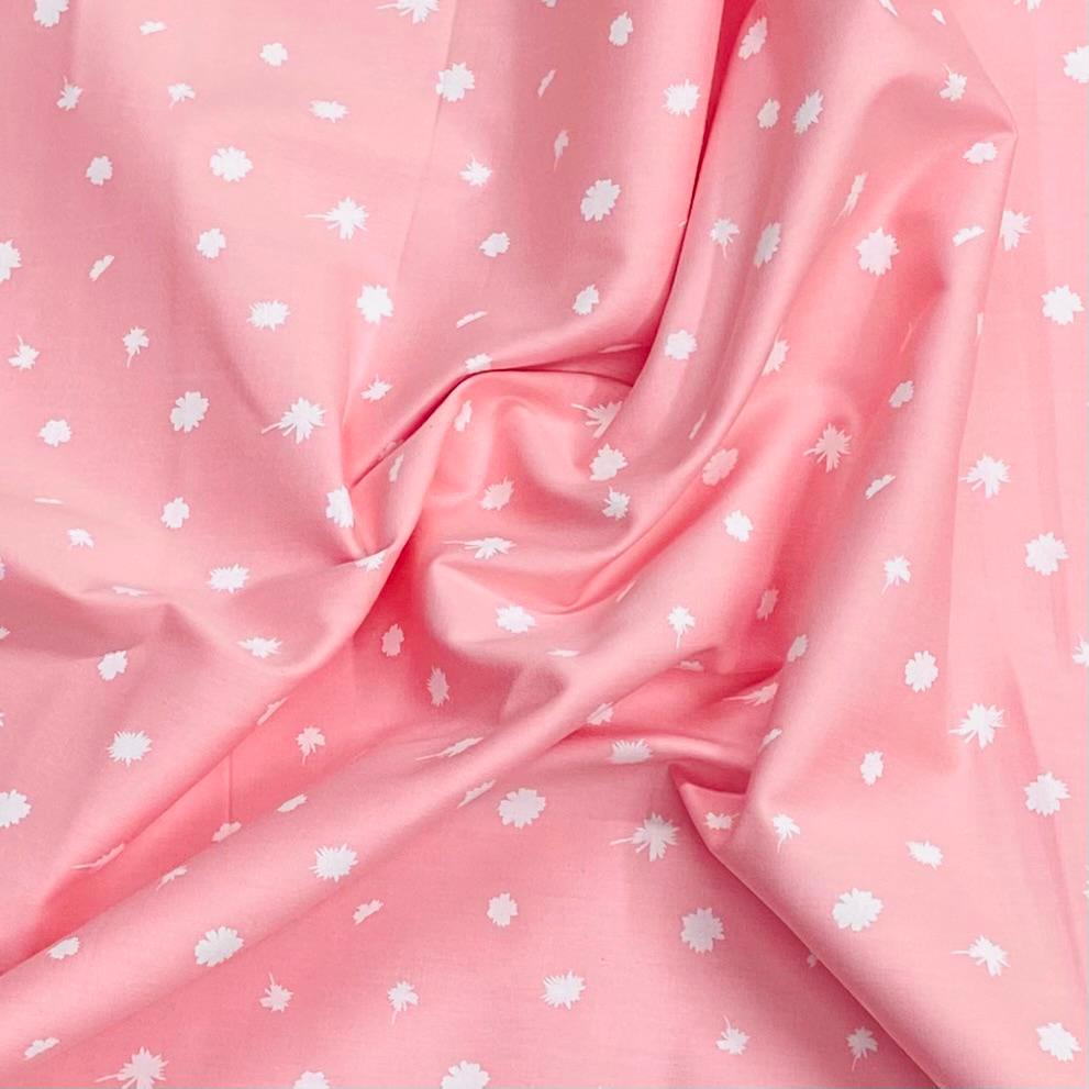 Pound A Metre Per Metre Per Metre Premium Quality Floral Drill 58" (Pink)