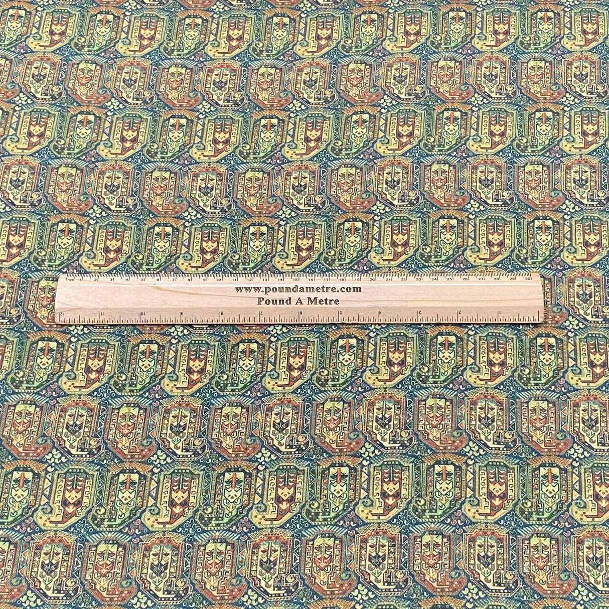 Pound A Metre Per Metre Per Metre Printed Cashmere Effect Crepe Fabric- 45" Wide (Ancient)