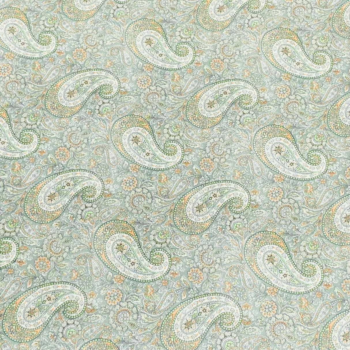 Pound A Metre Per Metre Per Metre Printed Cashmere Effect Crepe Fabric- 45" Wide (Paisley)