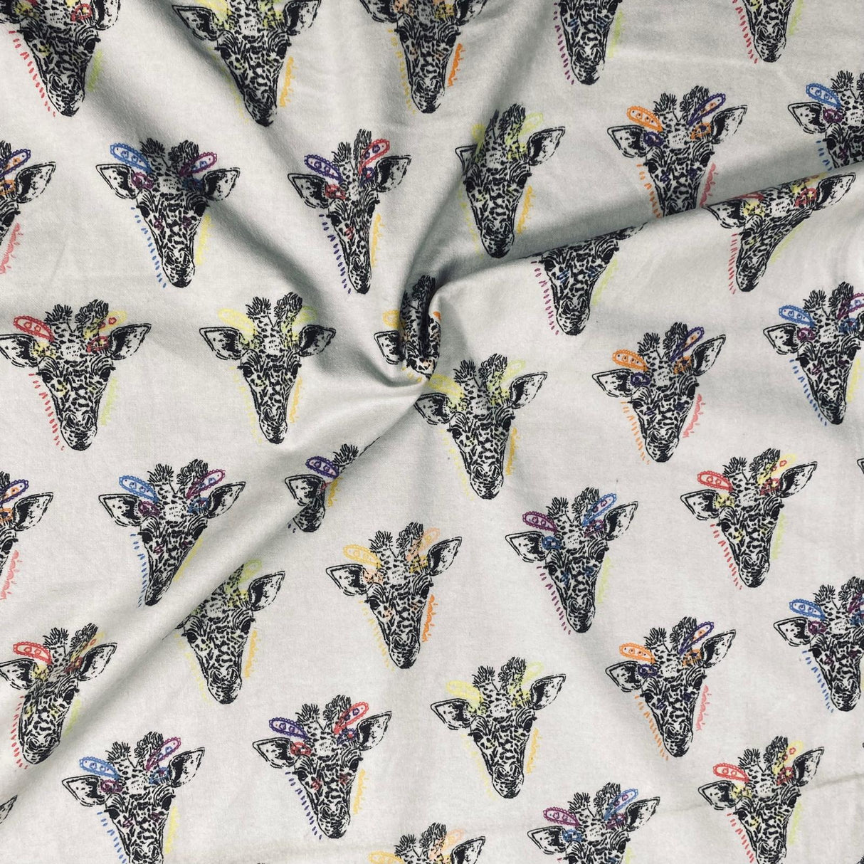 Pound A Metre Per Metres Per Metres High Quality Brushed Cotton - 45" Wide (Funky Zebra)