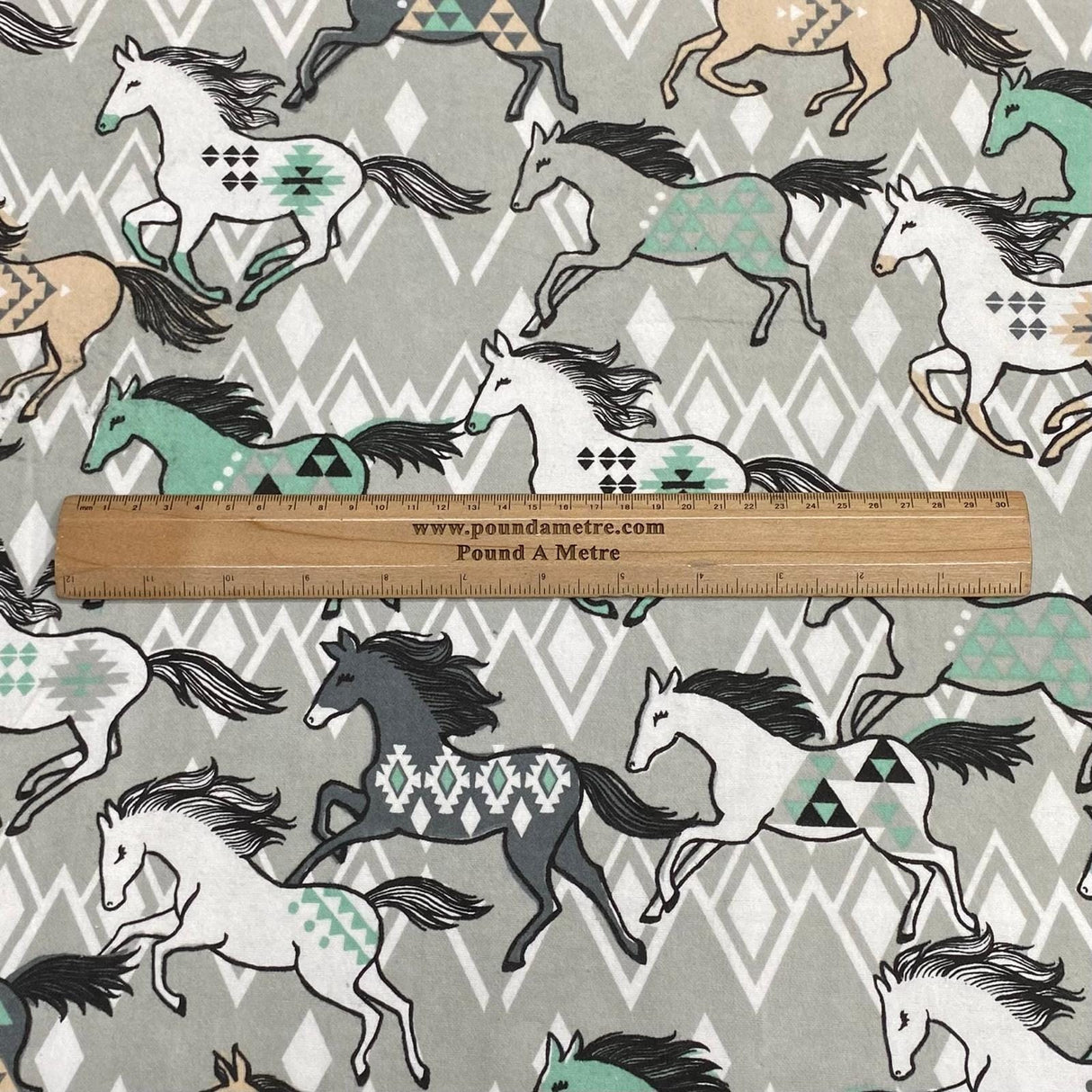 Pound A Metre Per Metres Per Metres High Quality Brushed Cotton - 45" Wide (Horse)