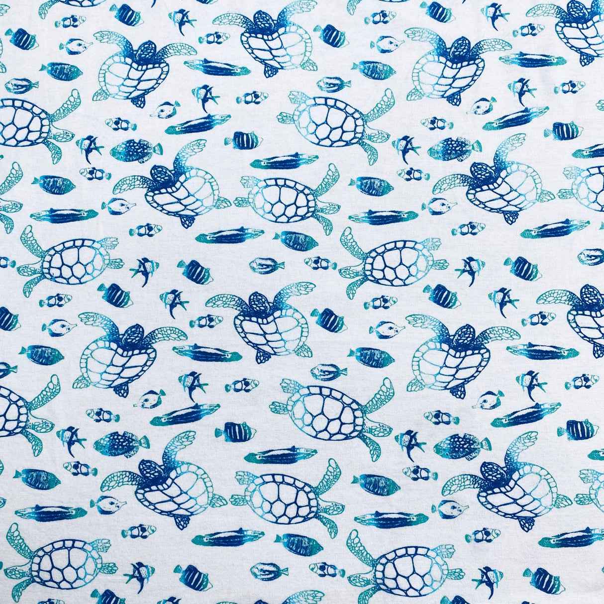 Pound A Metre Per Metres Per Metres High Quality Brushed Cotton - 45" Wide (Turtle)