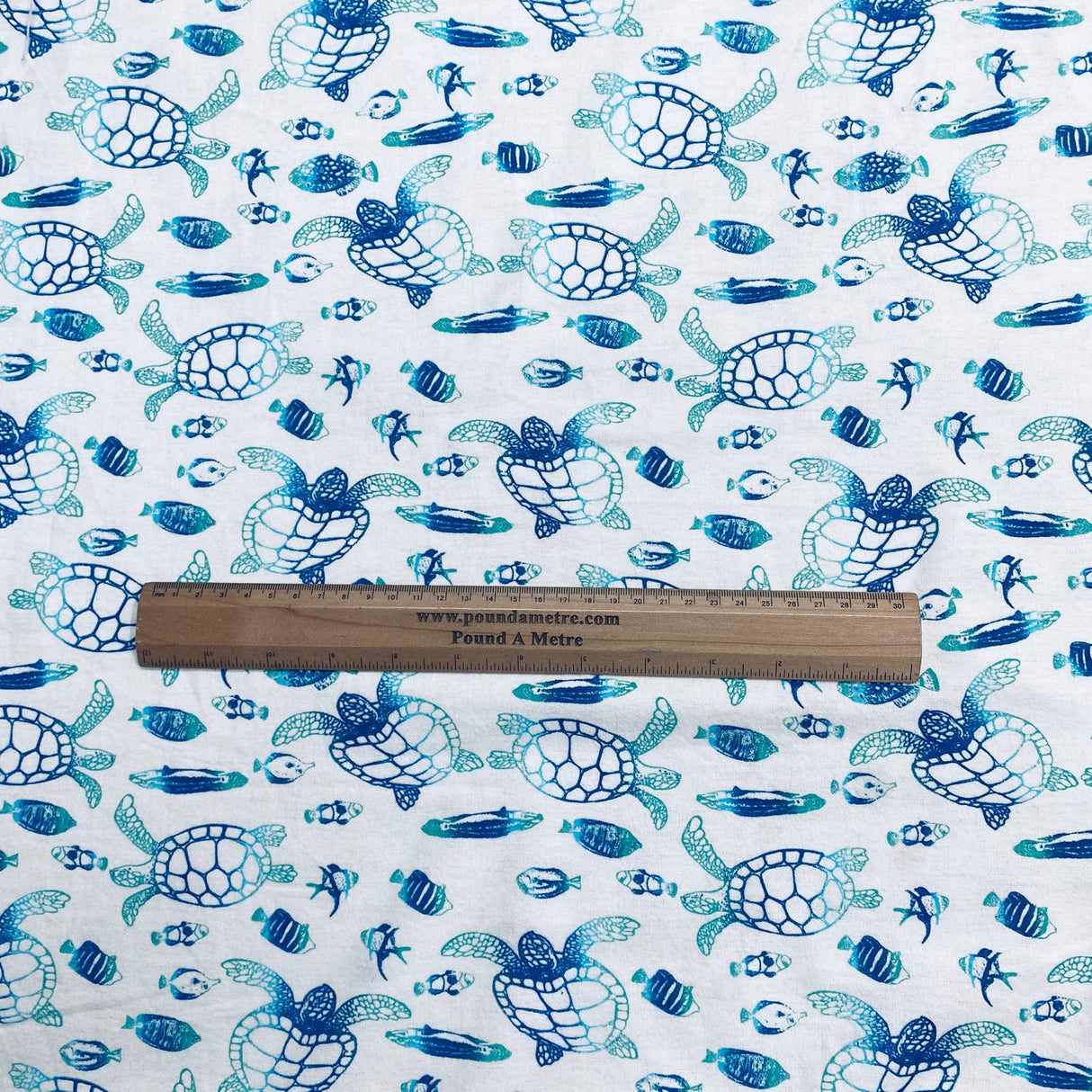 Pound A Metre Per Metres Per Metres High Quality Brushed Cotton - 45" Wide (Turtle)