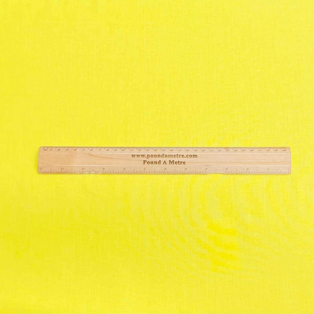 Pound A Metre Pet Metre Luxury 100% Pure Cotton Fabric – 63" Wide- (Yellow)