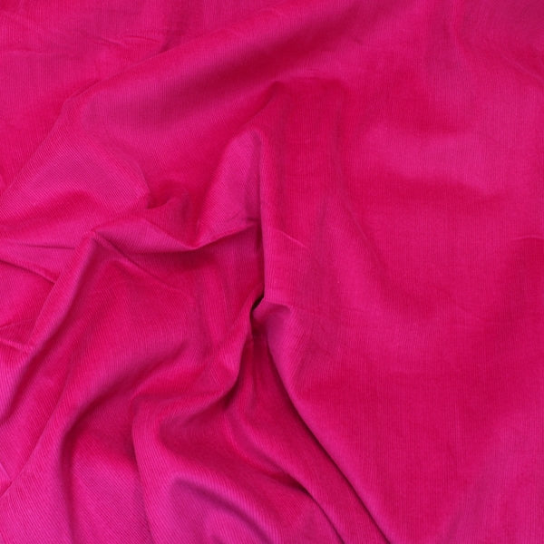 Pound A Metre Premium 100% Italian Cotton Corduroy - 21 Wale - 60" Wide - (Cerise)