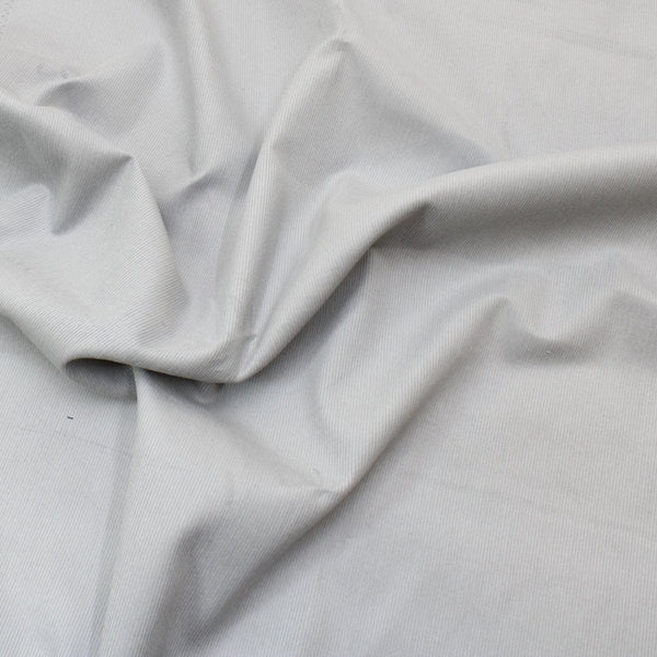Pound A Metre Premium 100% Italian Cotton Corduroy - 21 Wale - 60" Wide - (Light Grey)