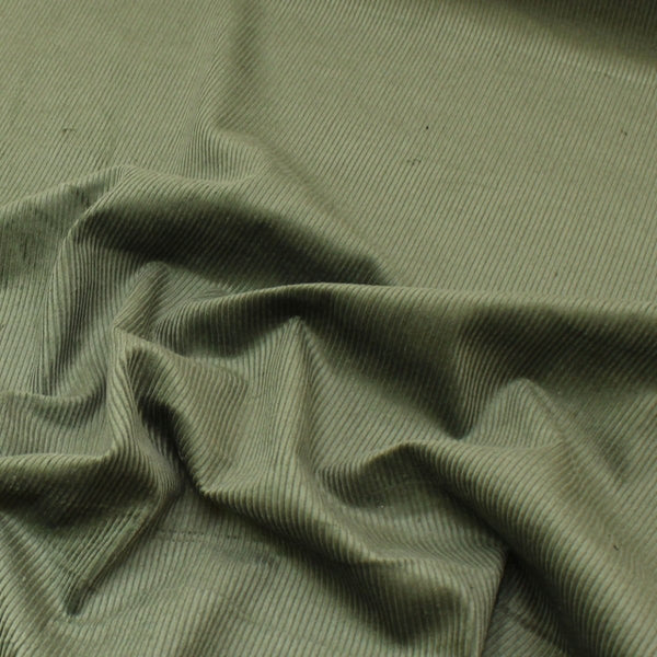 Pound A Metre Premium 100% Italian Cotton Corduroy - 8 Wale - 60" Wide - (Olive)