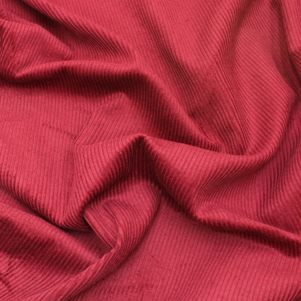 Pound A Metre Premium 100% Italian Cotton Corduroy - 8 Wale - 60" Wide - (Red)