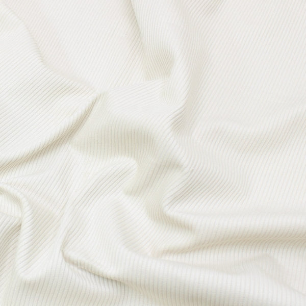 Pound A Metre Premium 100% Italian Cotton Corduroy - 8 Wale - 60" Wide - (White)