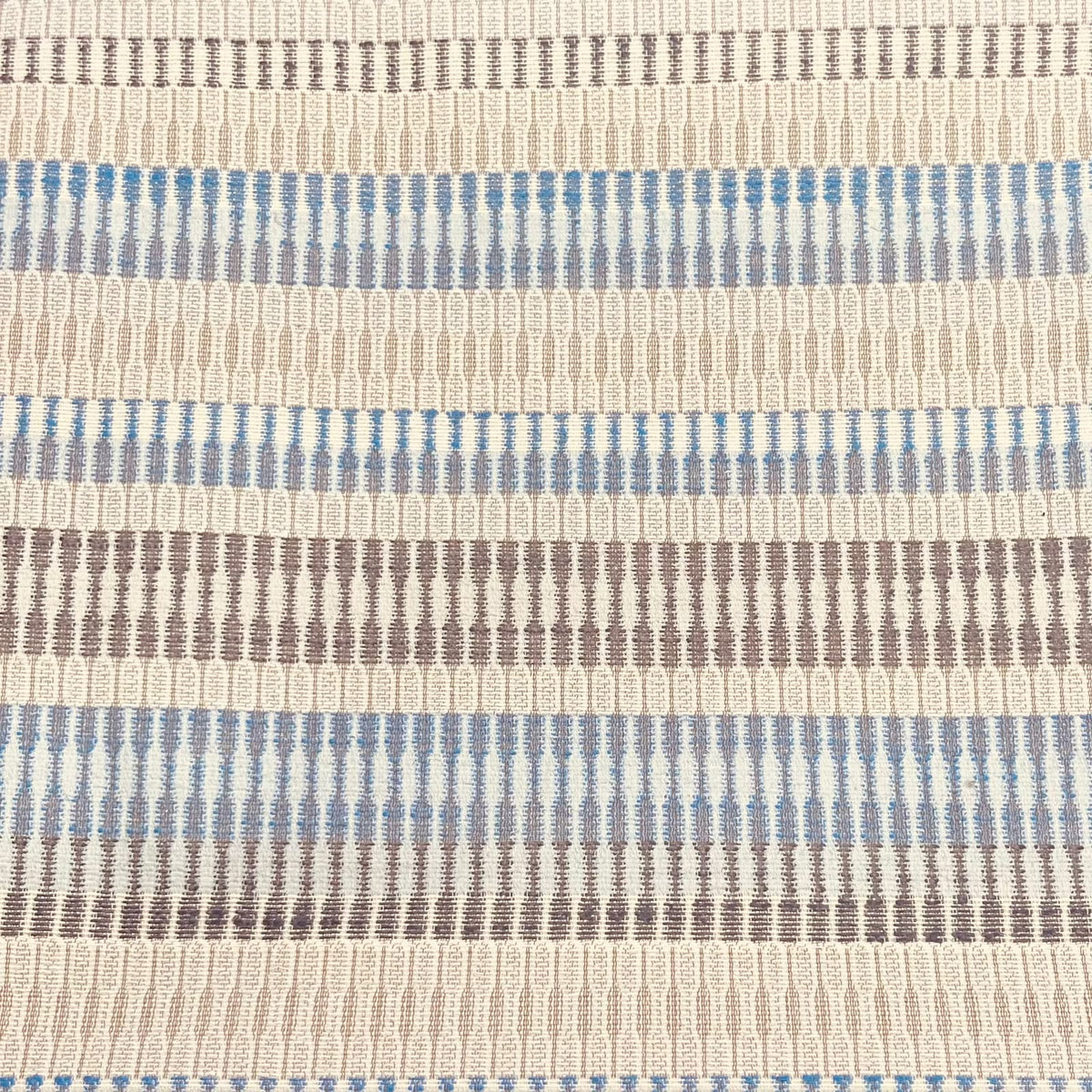 Pound A Metre Premium Furnishing Fabric – 55” Wide - (Blue & Cream)