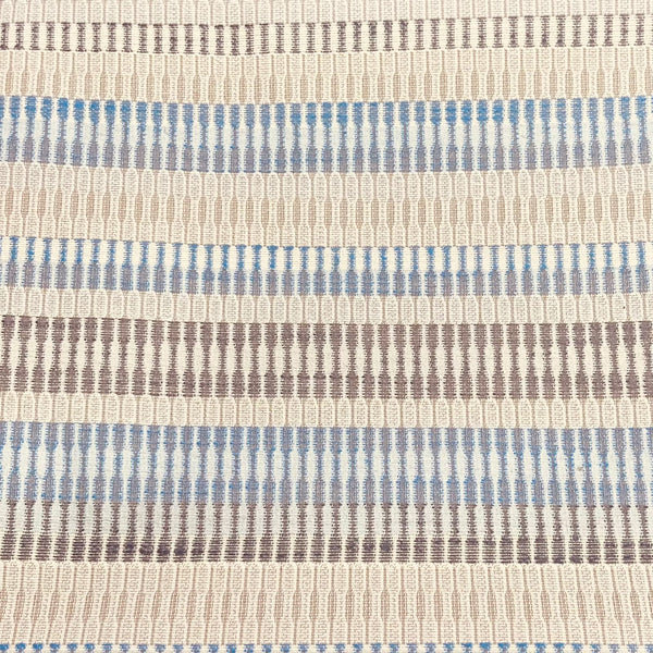 Pound A Metre Premium Furnishing Fabric – 55” Wide - (Blue & Cream)