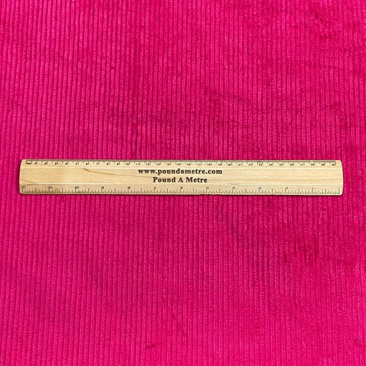 Pound A Metre Premium Super Soft Cotton Needle Corduroy- 55" Wide (Cerise)