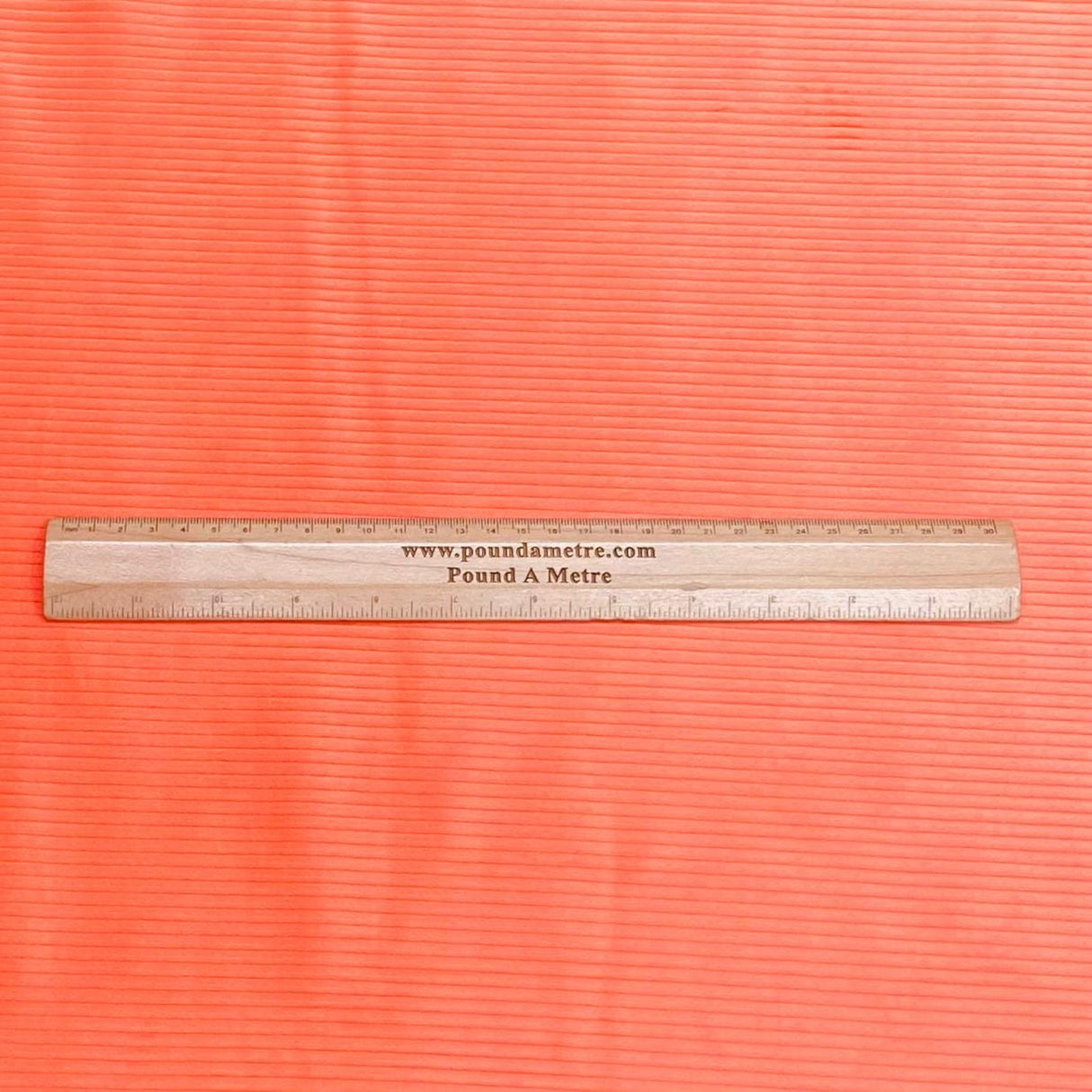 Pound A Metre Premium Super Soft Cotton Needle Corduroy- 55" Wide (Orange)