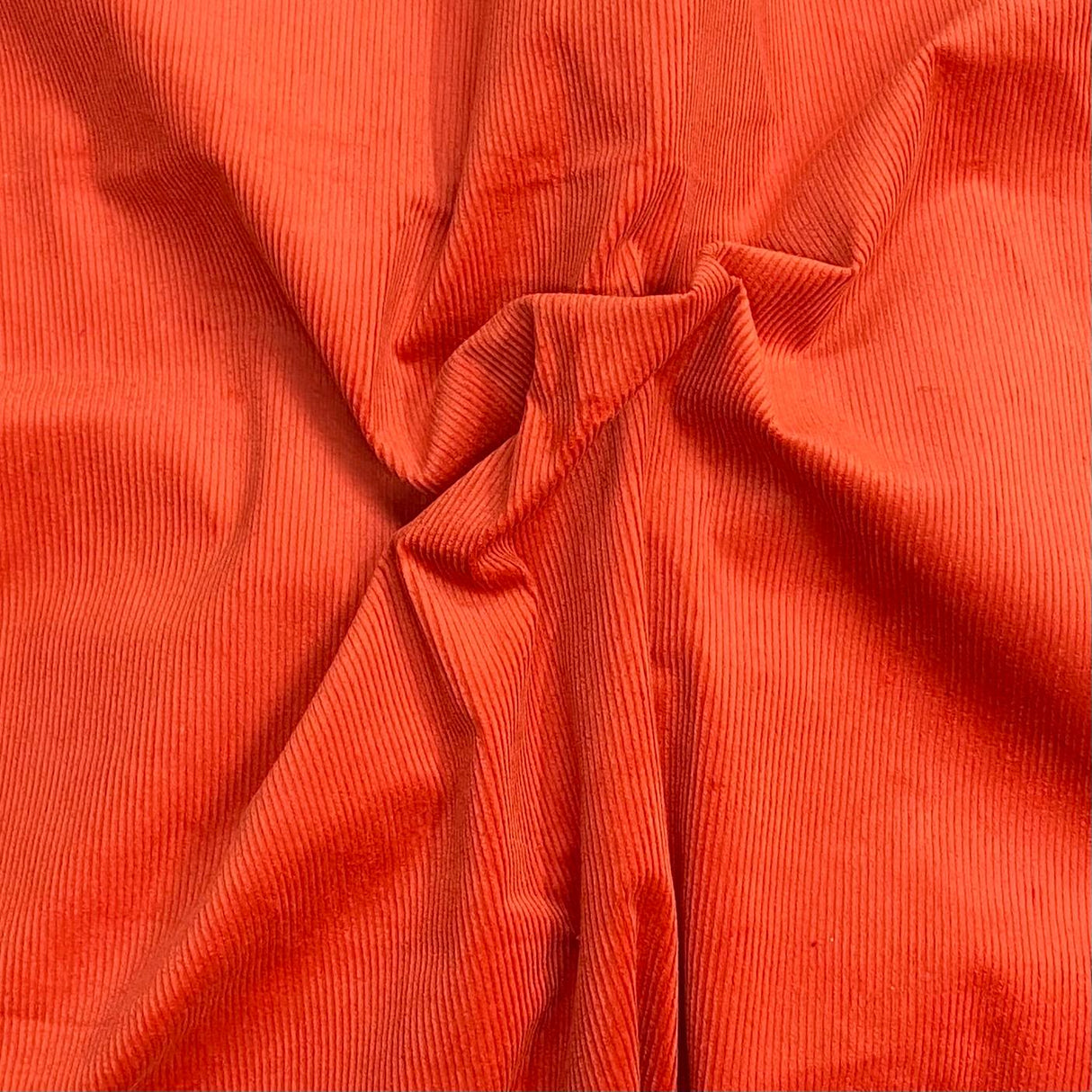 Pound A Metre Premium Super Soft Cotton Needle Corduroy- 55" Wide (Orange)