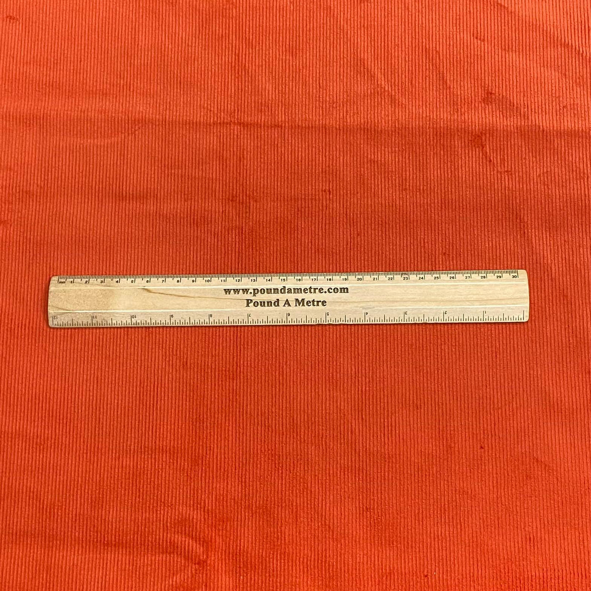 Pound A Metre Premium Super Soft Cotton Needle Corduroy- 55" Wide (Orange)