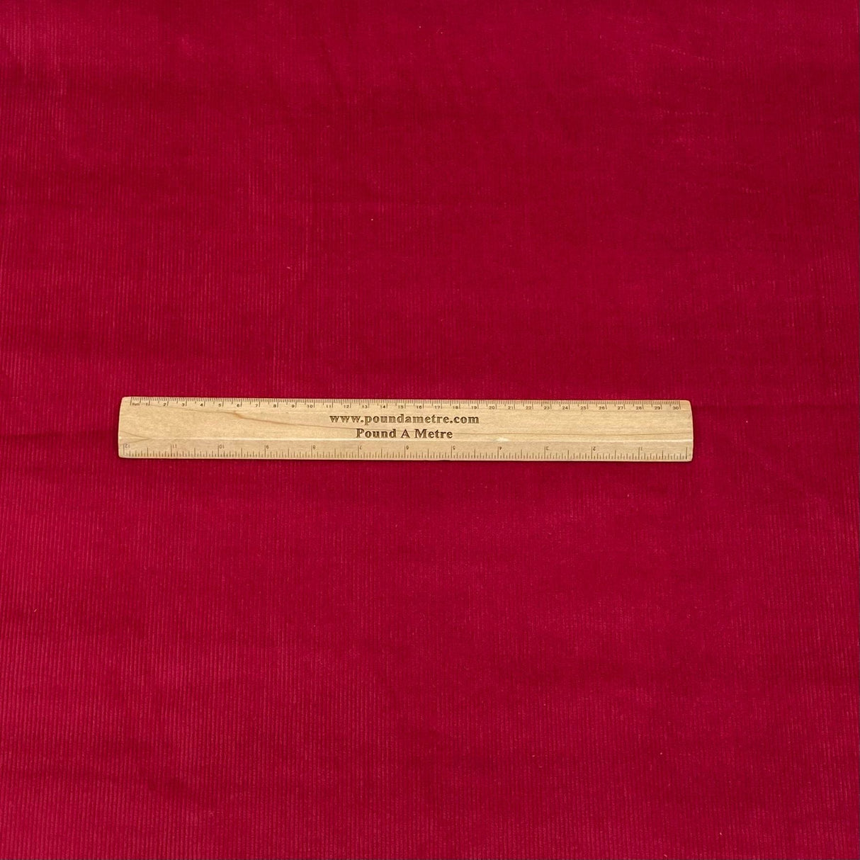 Pound A Metre Premium Super Soft Cotton Needle Corduroy- 55" Wide (Red)