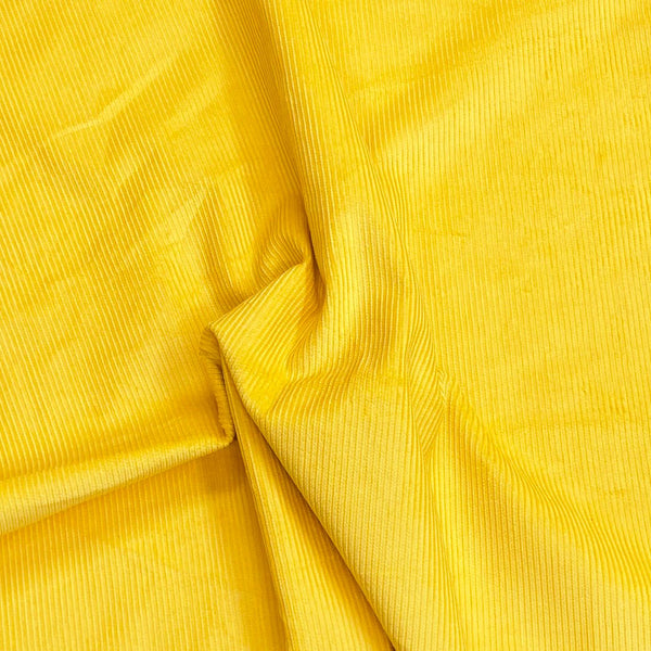 Pound A Metre Premium Super Soft Cotton Needle Corduroy- 55" Wide (Yellow)