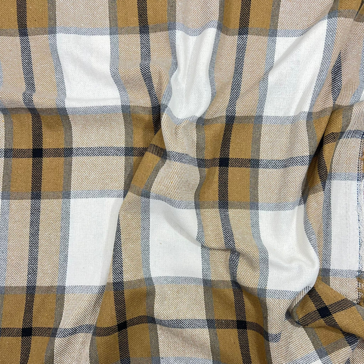 Pound A Metre Premium Wool Rich Fabric 55" Wide (Big Checks)
