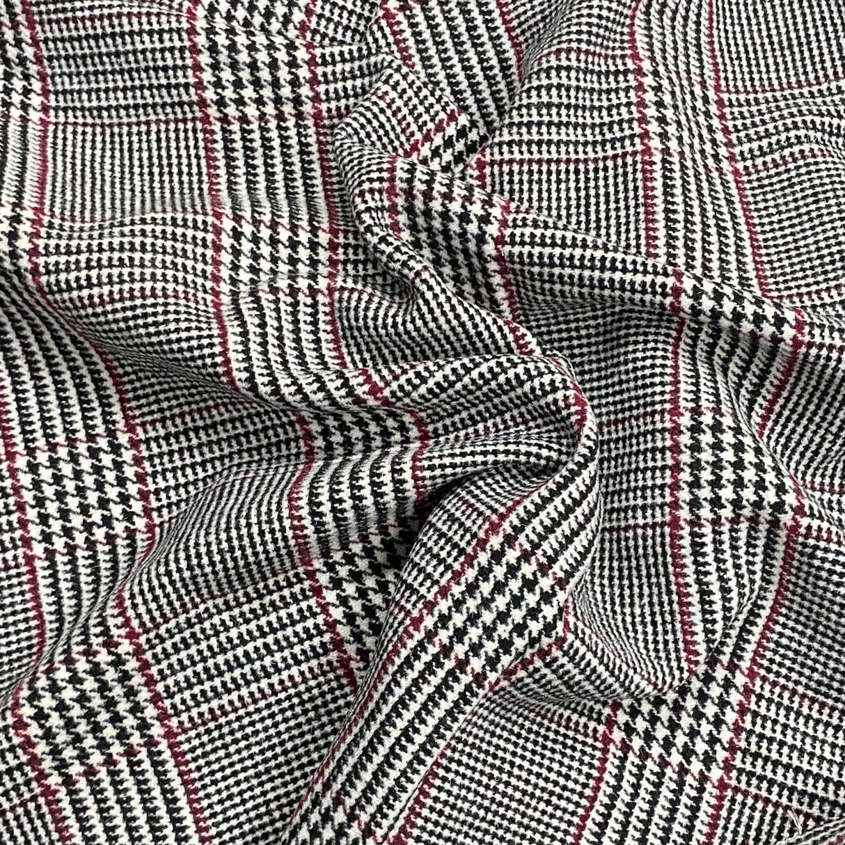 Pound A Metre Premium Wool Rich Fabric 55" Wide (Checks)