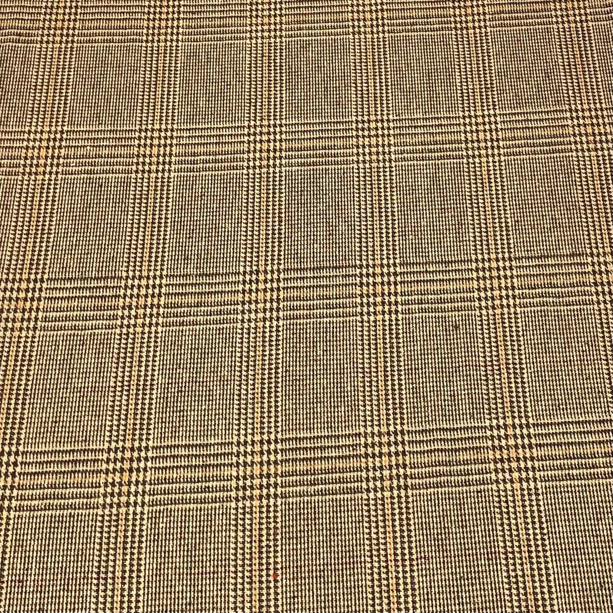 Pound A Metre Premium Wool Rich Fabric 55" Wide (Tartan Brown)