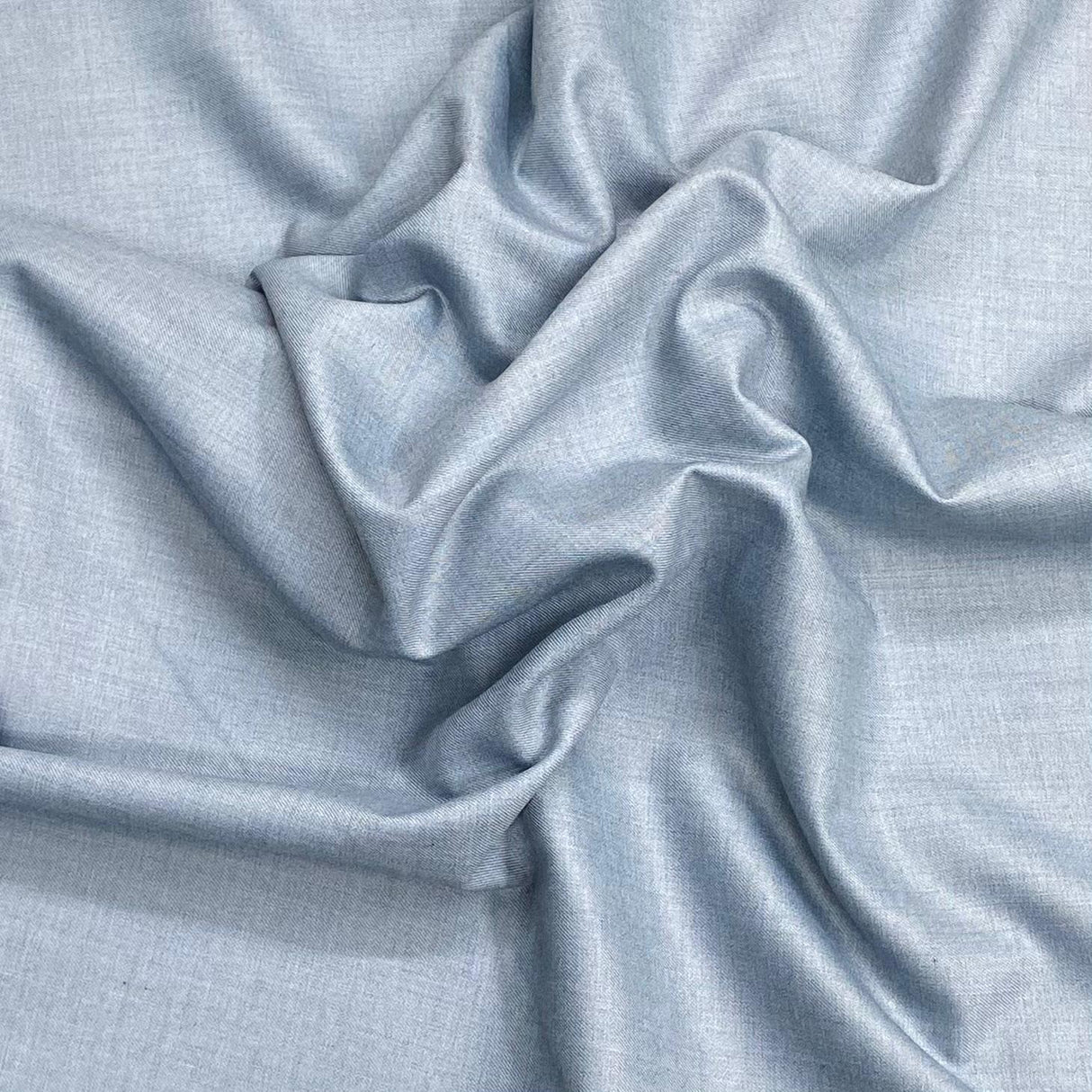 Pound A Metre Powder Blue Rayon Suiting 58" Wide - 25 Variations Available (Made In UK)