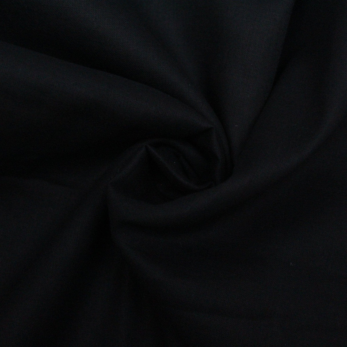 Pound A Metre Black Soft Cotton Muslin - 44" Wide - 16 Variations Available