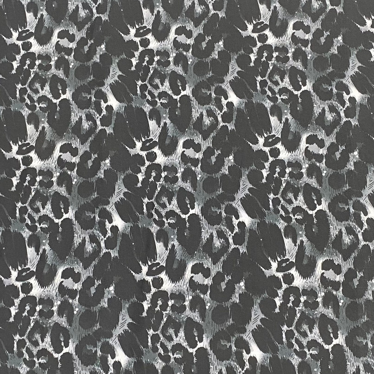 Pound A Metre Soft Touch Japanese Printed Crepe - 45" Wide (Black & White)