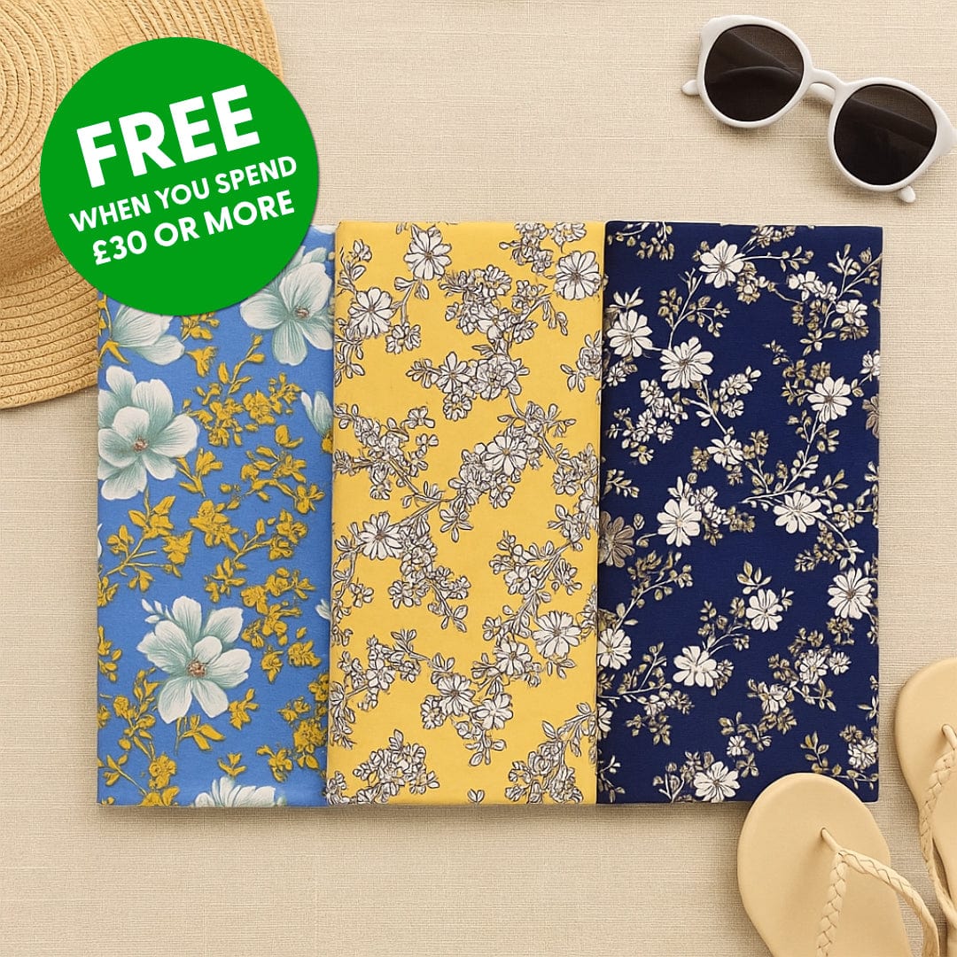 Pound A Metre Summer Freebie: FREE 3 Metres Printed Viscose (Spend £30 or more)