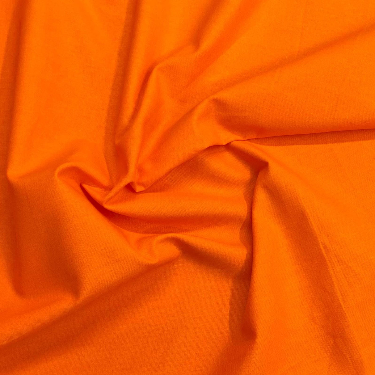 Pound A Metre Super Soft Plain Quilting 100% Cotton- 59" Wide (Orange)