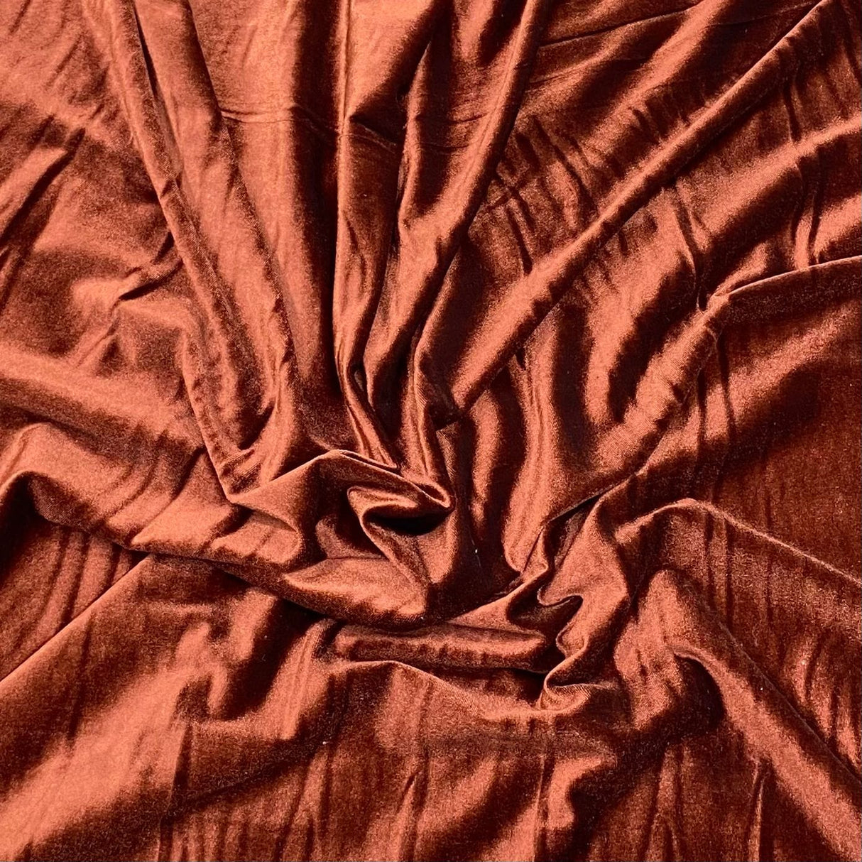 Pound A Metre Brown Super Soft Spandex Velvet 55" - 10 Variations Available