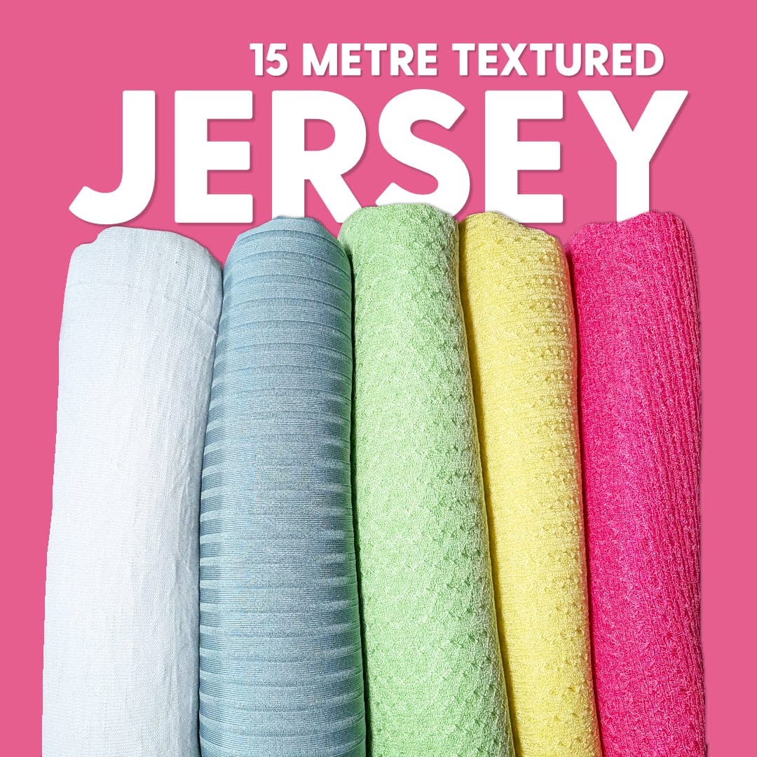Pound A Metre Textured Jersey Fabric Bundle- 15 Metres
