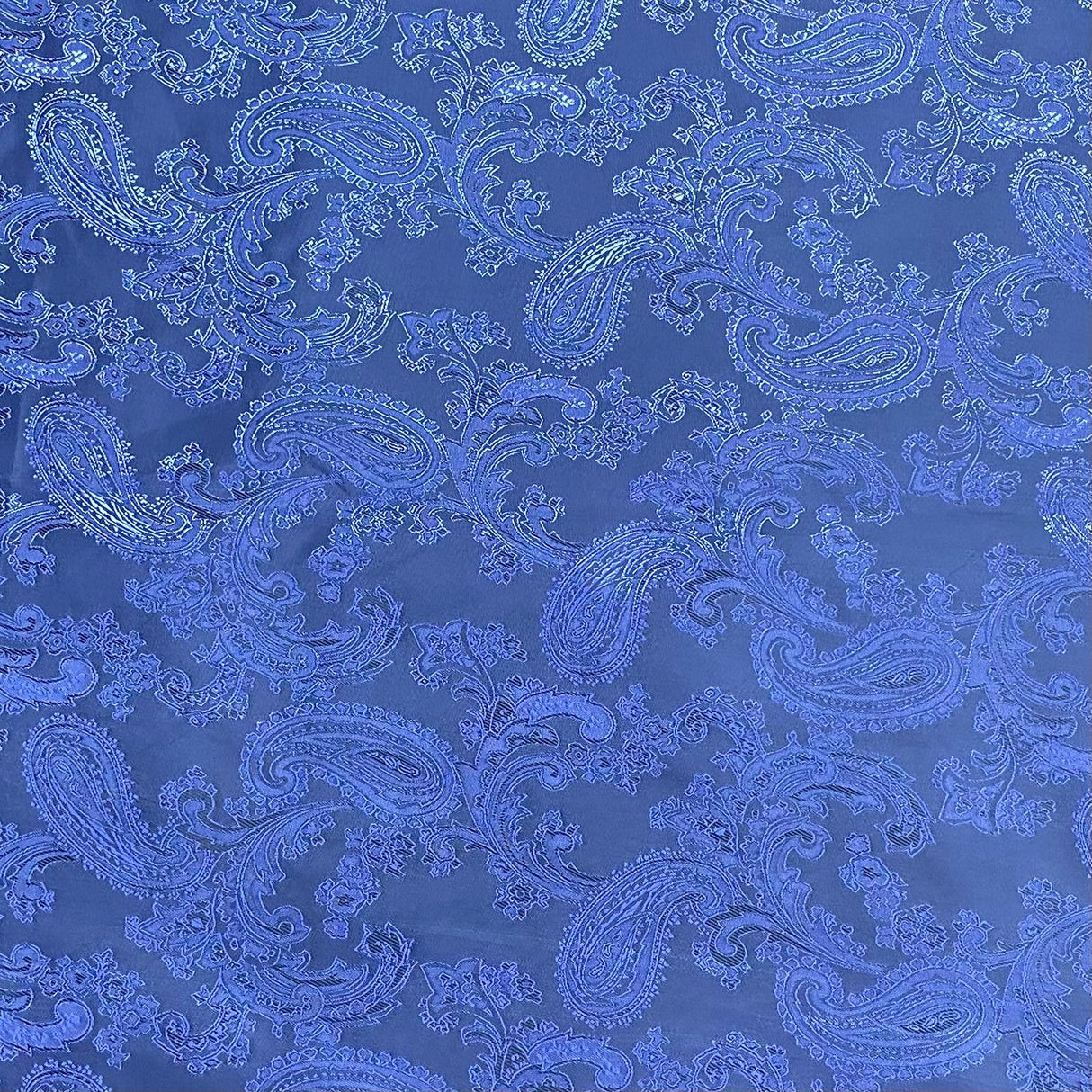 Pound A Metre Two Tone Jacquard Fabric 55" (Blue)