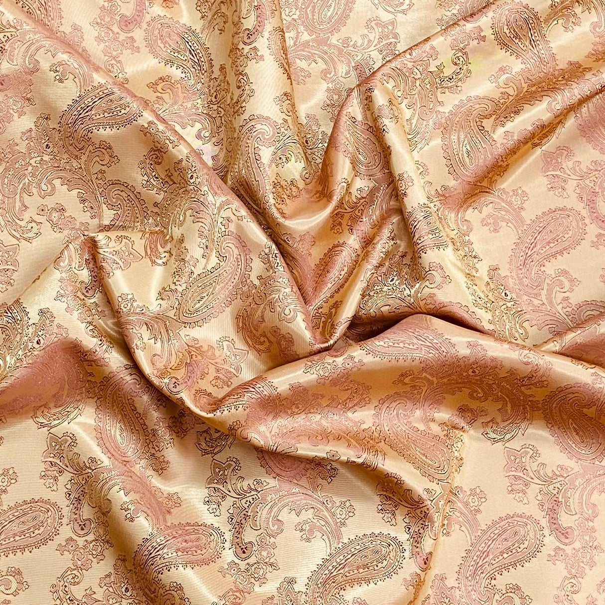 Pound A Metre Two Tone Jacquard Fabric 55" (Brown)